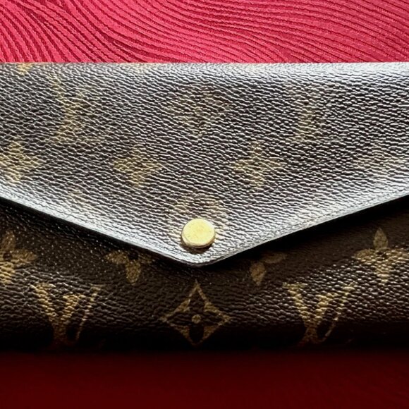 LOUIS VUITTON Monogram Portefeuille Sarah M62234 Wallet - Brown - Picture 2 of 8